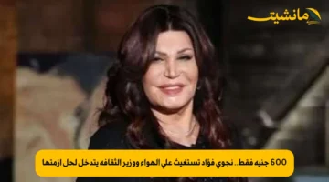 600 جنيه فقط.. نجوى فؤاد تستغيث على الهواء ووزير الثقافة يتدخل لحل أزمتها 1